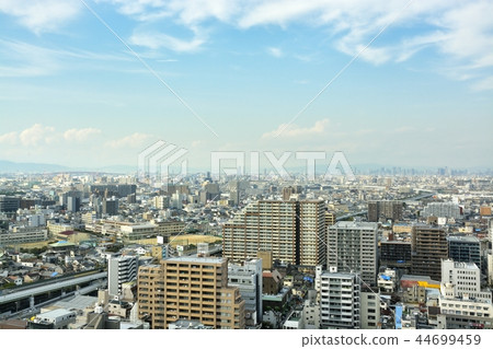 [Osaka Prefecture] Residential area urban scenery of Sakai city area 44699459