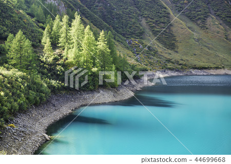 brights colors on the water of the lake brights colors on the water of the lake 44699668
