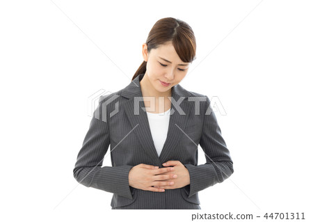 Business woman negative stomachache 44701311