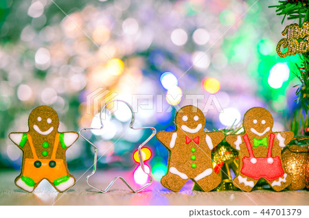 Christmas Gingerbread Man Christmas Tree Bells Halo Background クリスマス Syncope gingerbread sparkle 44701379