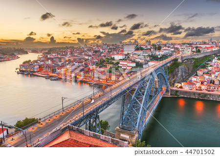 Porto, Portugal Skyline over the Douro River 44701502