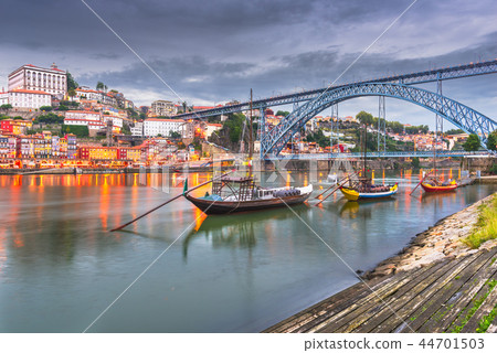 Porto, Portugal on the Douro River 44701503