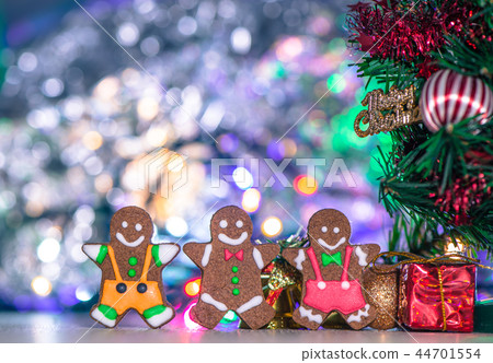 Christmas Gingerbread Man Christmas Tree Bells Halo Background クリスマス Syncope gingerbread sparkle 44701554