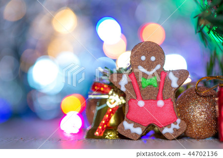 Christmas Gingerbread Man Christmas Tree Bells Halo Background クリスマス Syncope gingerbread sparkle 44702136