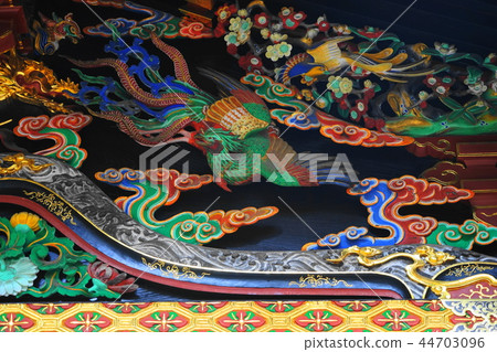 October Kumagaya 48 National Treasure Tsumuma Shotendo, Phoenix sculpture, Exterior south side of Okuden October Kumagaya 48 National Treasure Tsumuma Shotendo, Phoenix sculpture, Exterior south side of Okuden 44703096