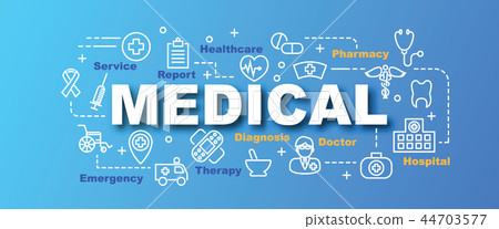 Medical Vector Trendy Banner Stock Illustration 44703577 Pixta