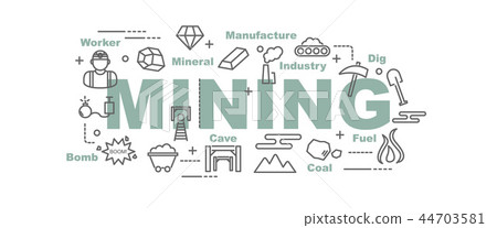 mining vector banner 44703581