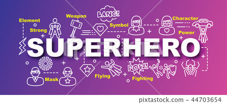 superhero vector trendy banner 44703654