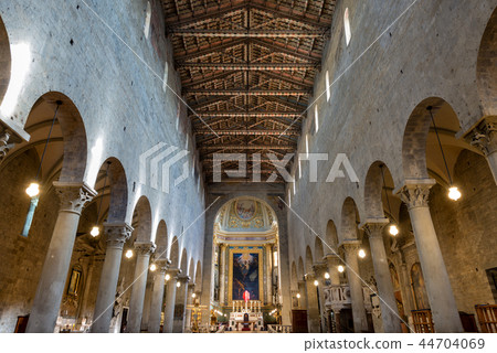 Cathedral of San Zeno Interiors - Pistoia Italy 44704069