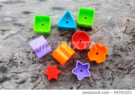 toy blocks in various shapes made of plastic toy blocks in various shapes made of plastic 44705201