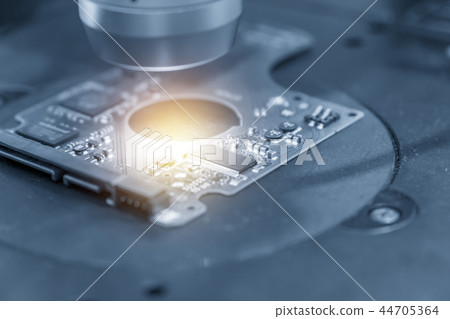 The  electronics circuit board . 44705364