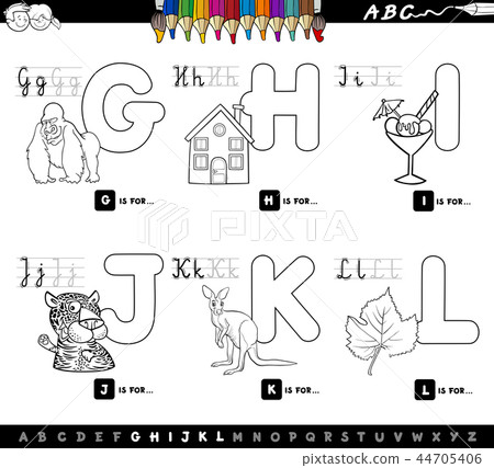 educational cartoon alphabet for kids color book educational cartoon alphabet for kids color book 44705406