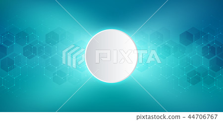 Medical background from hexagons. Geometric elements of design for modern communications, medicine 44706767