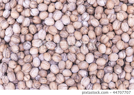 background of the many walnuts in shell 44707707