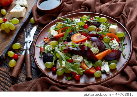 close-up of delicious autumn fruit salad close-up of delicious autumn fruit salad 44708013