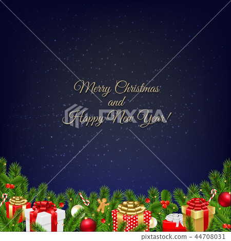 Christmas Retro Postcard 44708031