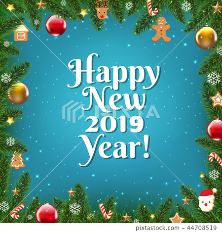 Xmas Sale Poster With Stars 44708519