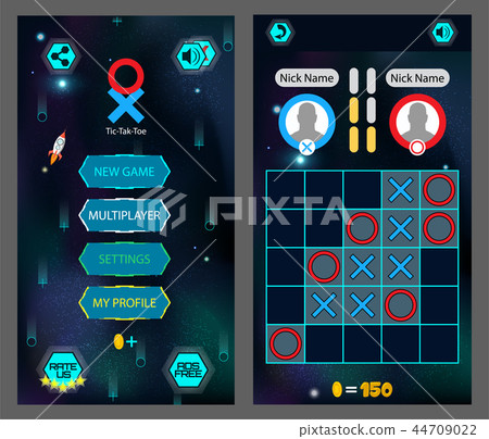 Tic Tac Toe, game screen. 44709022
