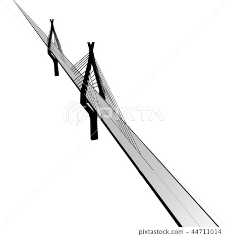 Cable-stayed bridge 44711014