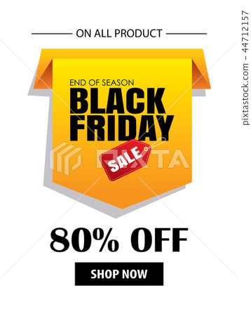 Black friday sale for shopping flyer template. 44712157