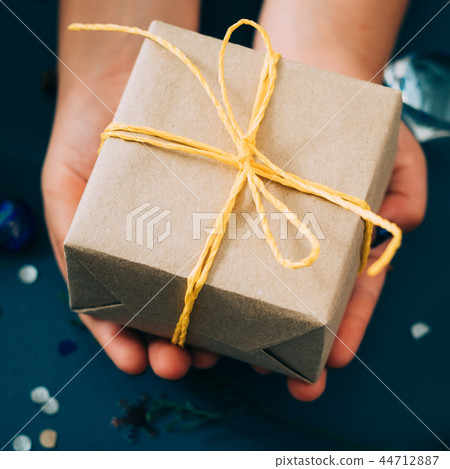 present craft paper yellow twine hands celebration 44712887