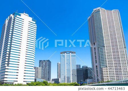 Cityscape with high rise buildings and tower apartments Cityscape with high rise buildings and tower apartments 44713463