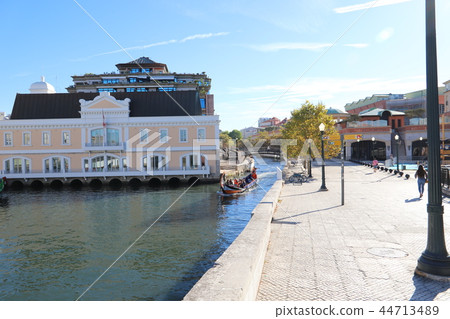 Aveiro Canal and Gondola in Portugal 44713489