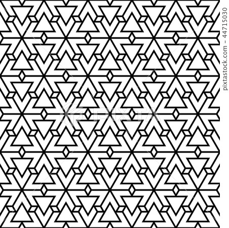 Seamless pattern based on Japanese Kumiko ornament 44715030