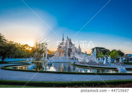 Beautiful and amazing white art temple at Wat Rong 44715687