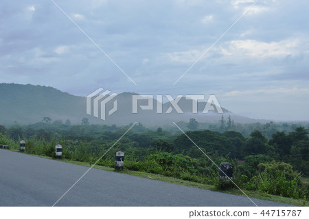 landscape of cloud floating on mountain peak landscape of cloud floating on mountain peak 44715787