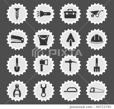 work tools icon set 44715795