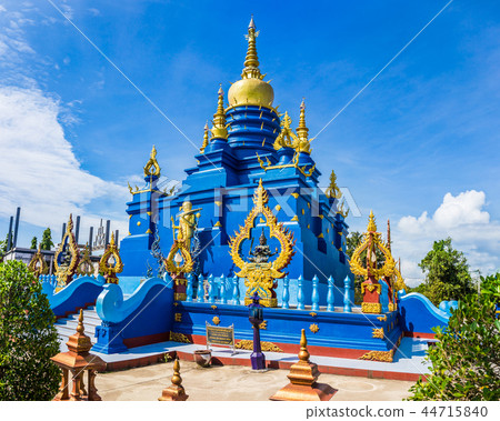 Wat Rong Sua Ten temple with blue sky background,  44715840