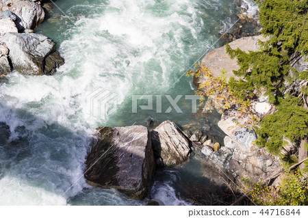 water flow in mountain river in Dombay water flow in mountain river in Dombay 44716844