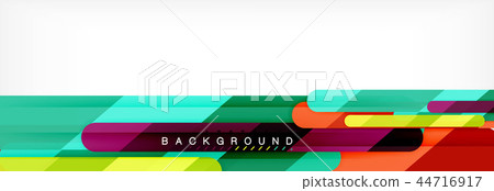 Abstract colorful lines, modern geometric background design 44716917