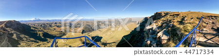 panoramic view of Caucasus mountains from Bermamyt 44717334
