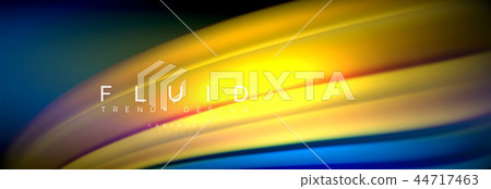Fluid color wave line background. Trendy abstract layout template for business or technology Fluid color wave line background. Trendy abstract layout template for business or technology 44717463