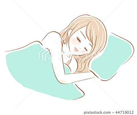 A lady sleeping A lady sleeping 44719012