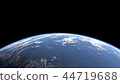 Earth view from space or spacestation in low orbit 44719688