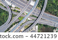 Aerial view road or highway network connection 44721239