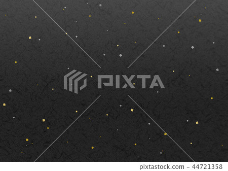 Japanese paper black gilt silver foil background illustration Japanese paper black gilt silver foil background illustration 44721358