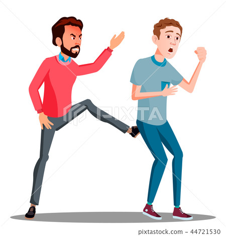 Business Loser Gets A Kick Vector. Isolated Illustration Business Loser Gets A Kick Vector. Isolated Illustration 44721530