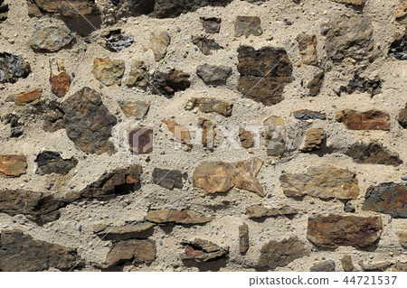 Texture of very old stone wall 44721537