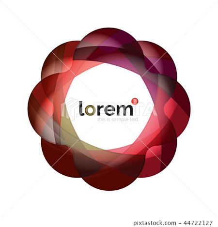 Abstract geometric logo design, overlapping shapes Abstract geometric logo design, overlapping shapes 44722127