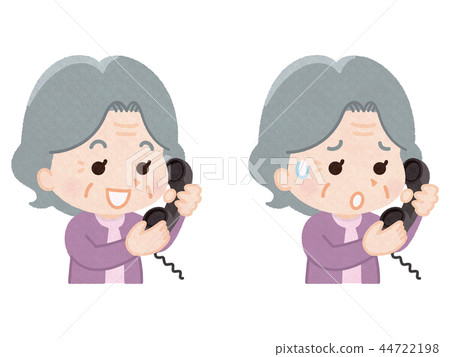 Grandmother on the phone Grandmother on the phone 44722198