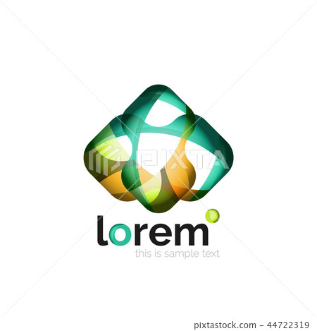 Geometric convergence vector business icon 44722319