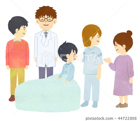 [Medical] Parent and child and medical personnel 44722808