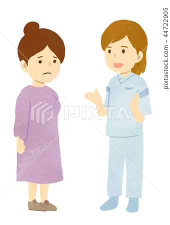 [Medical] nurse explained to mother 44722905
