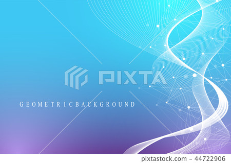 Scientific vector illustration genetic engineering and gene manipulation concept. DNA helix, DNA 44722906