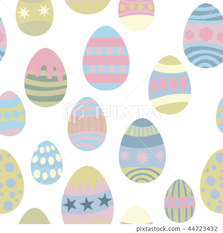Vector pastel colored easter eggs seamless pattern - Stock Illustration ...