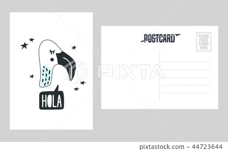 Cute flamingo head vector illustration Cute flamingo head vector illustration 44723644